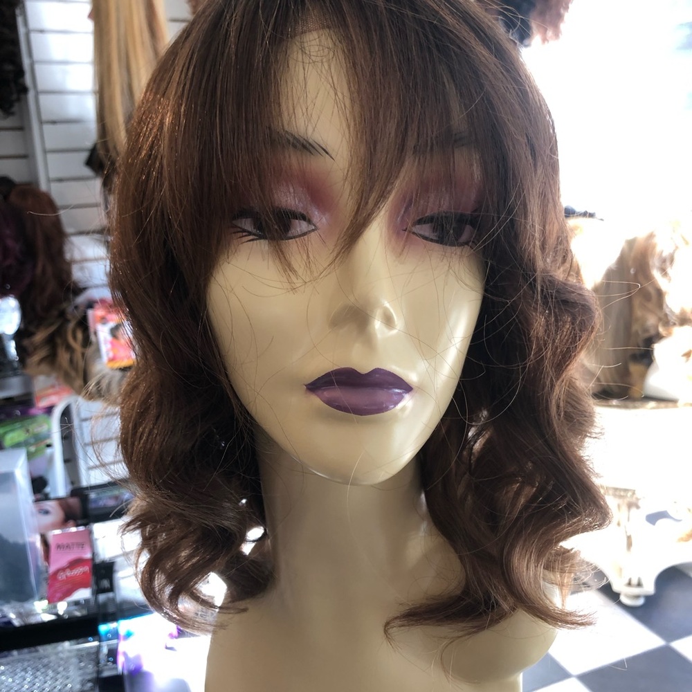 Wig sale Boston Deep Wave short rare bangs new wig